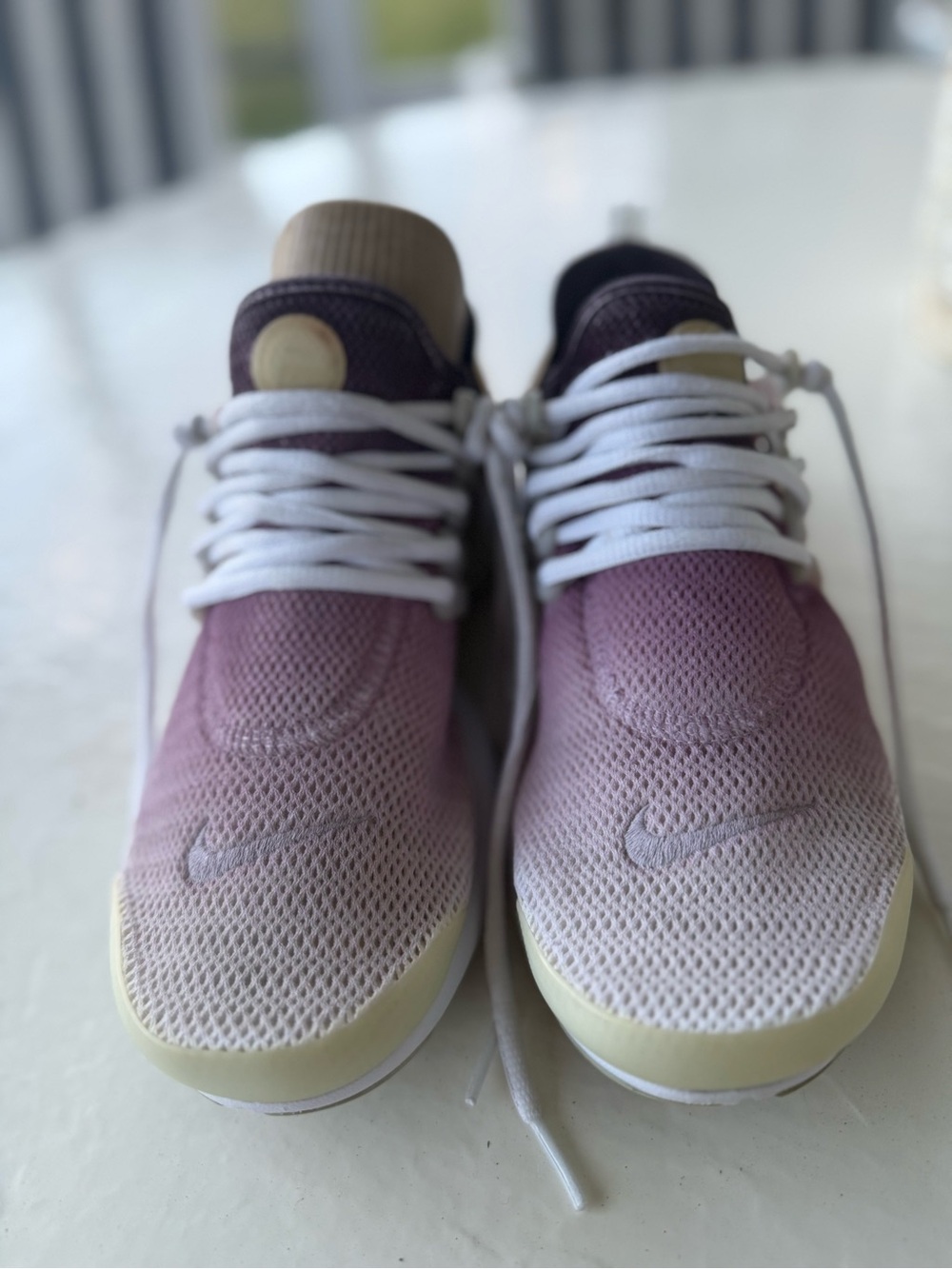 Nike Air Presto Purple White Sneakers Women US 8 EU 39 Comfortable Running 👟. - Picture 6 of 11